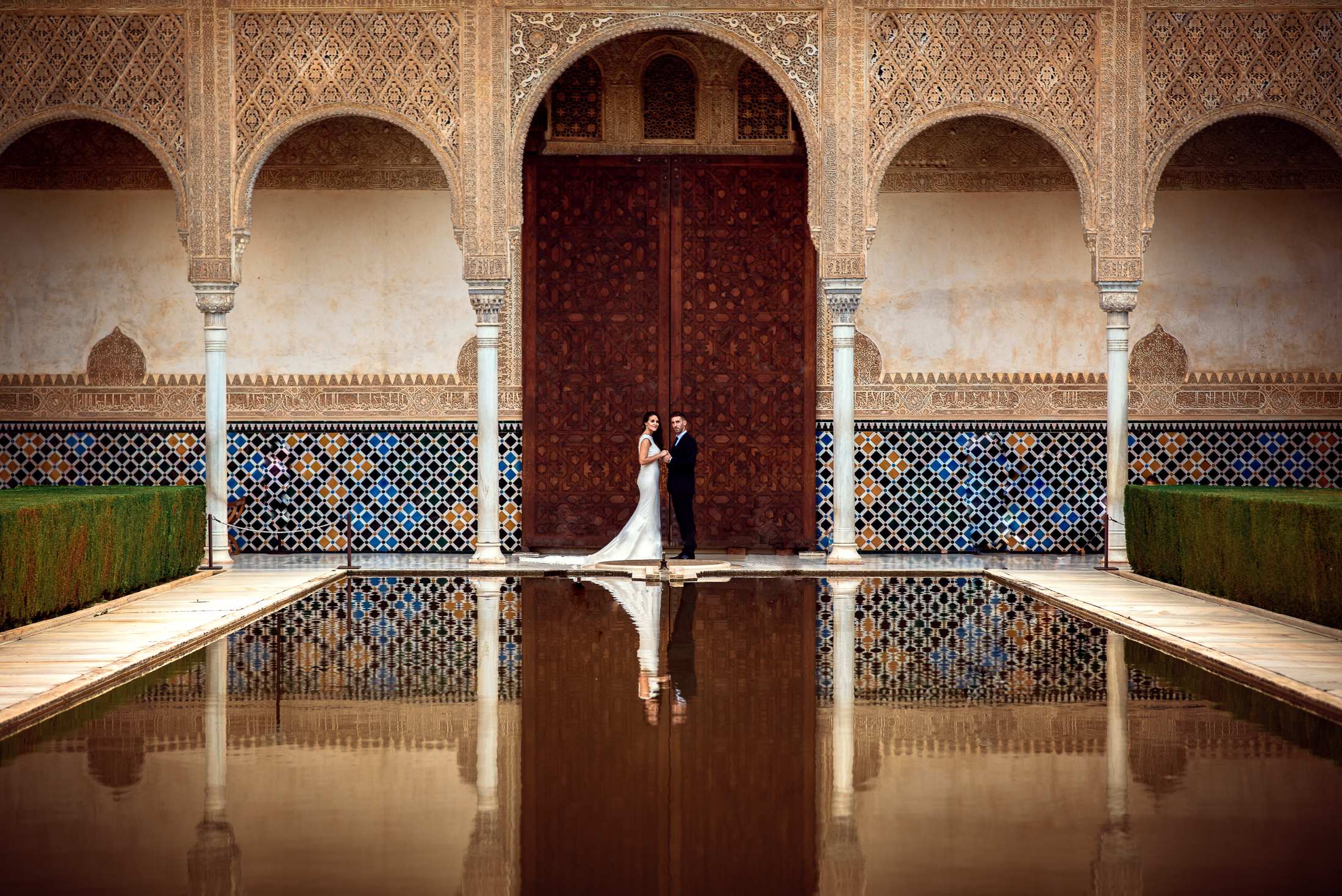 Wedding in Alhambra, Court of the Myrtles