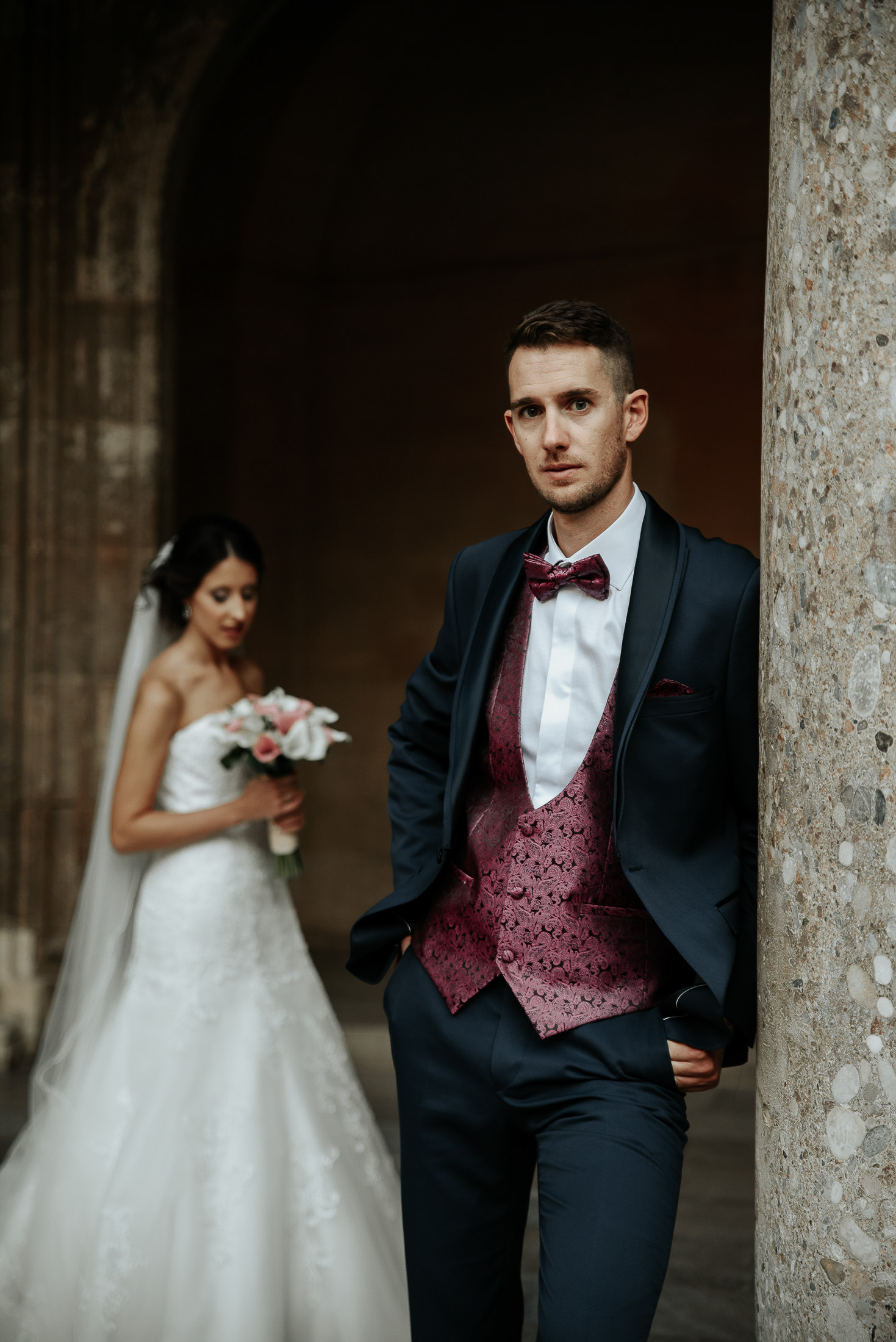 Wedding photo shooting at the Alhambra