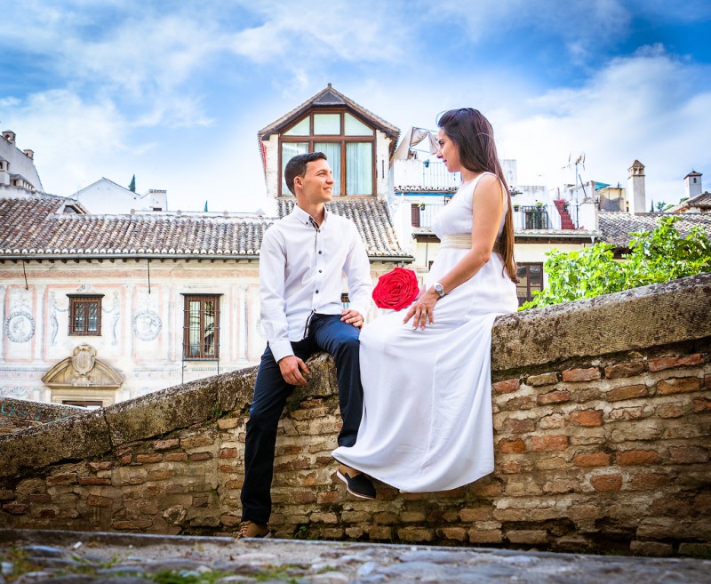 Una pre boda romántica en Albaicin.  